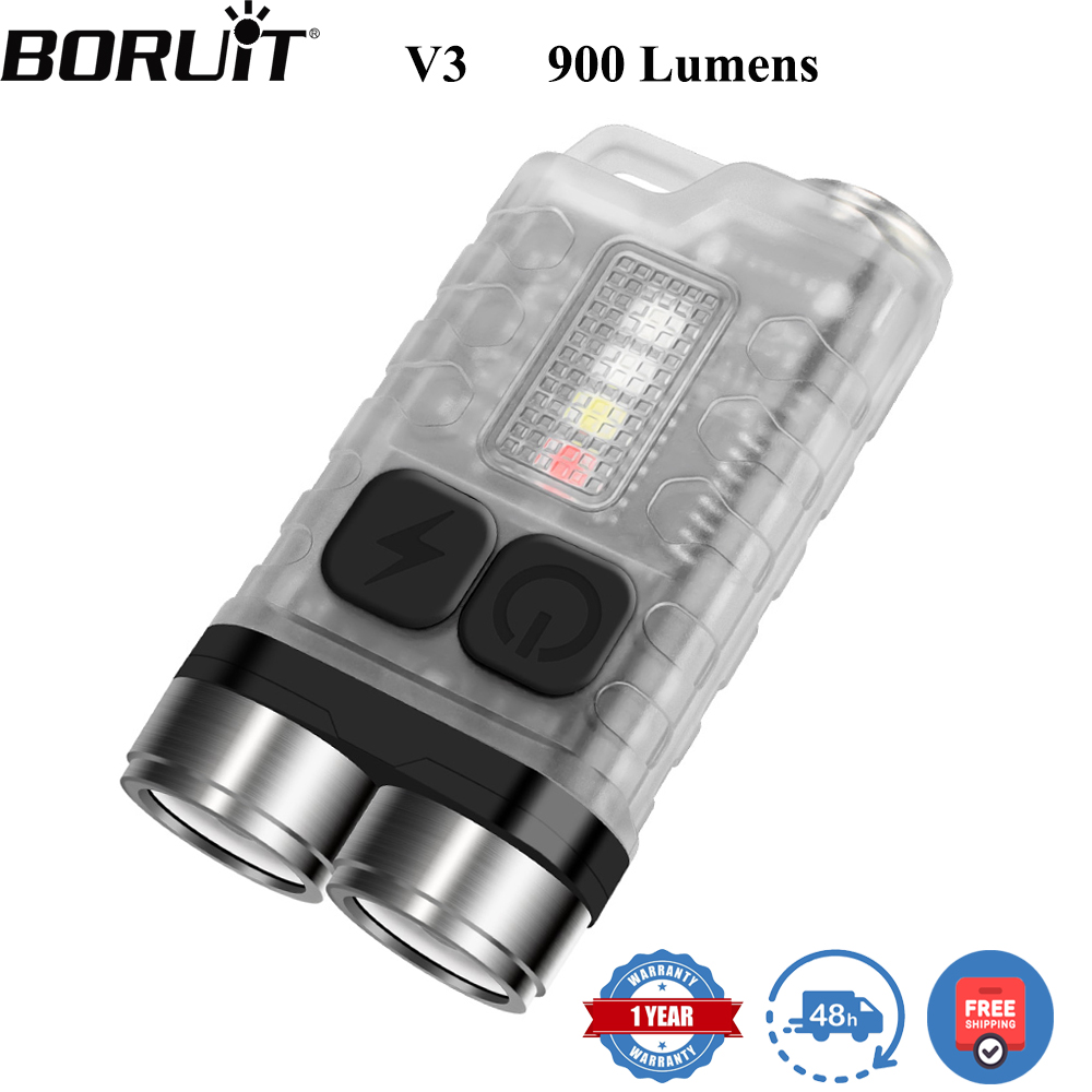 Fishing Kit Compact - BORUiT V3 Torcia LED Portachiavi 900LM