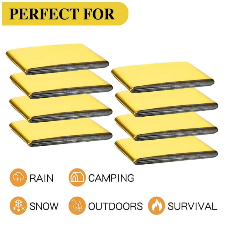 Survival Blanket Reflective - Coperta di Salvataggio in Alluminio Portatile