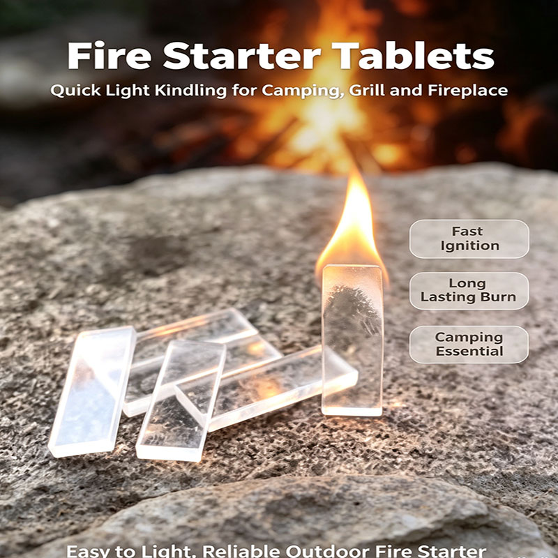 Fire Starting Kit - Confezione da 100 Cubi Impermeabili per