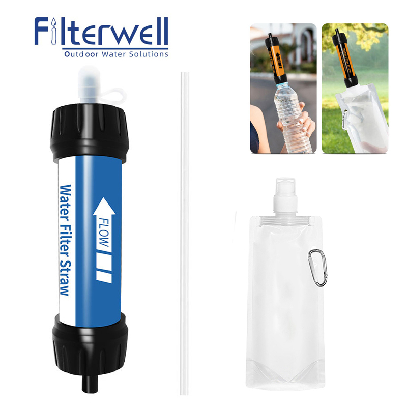Water Purification Straw - Filterwell Mini escursionismo filtro per l'acqua