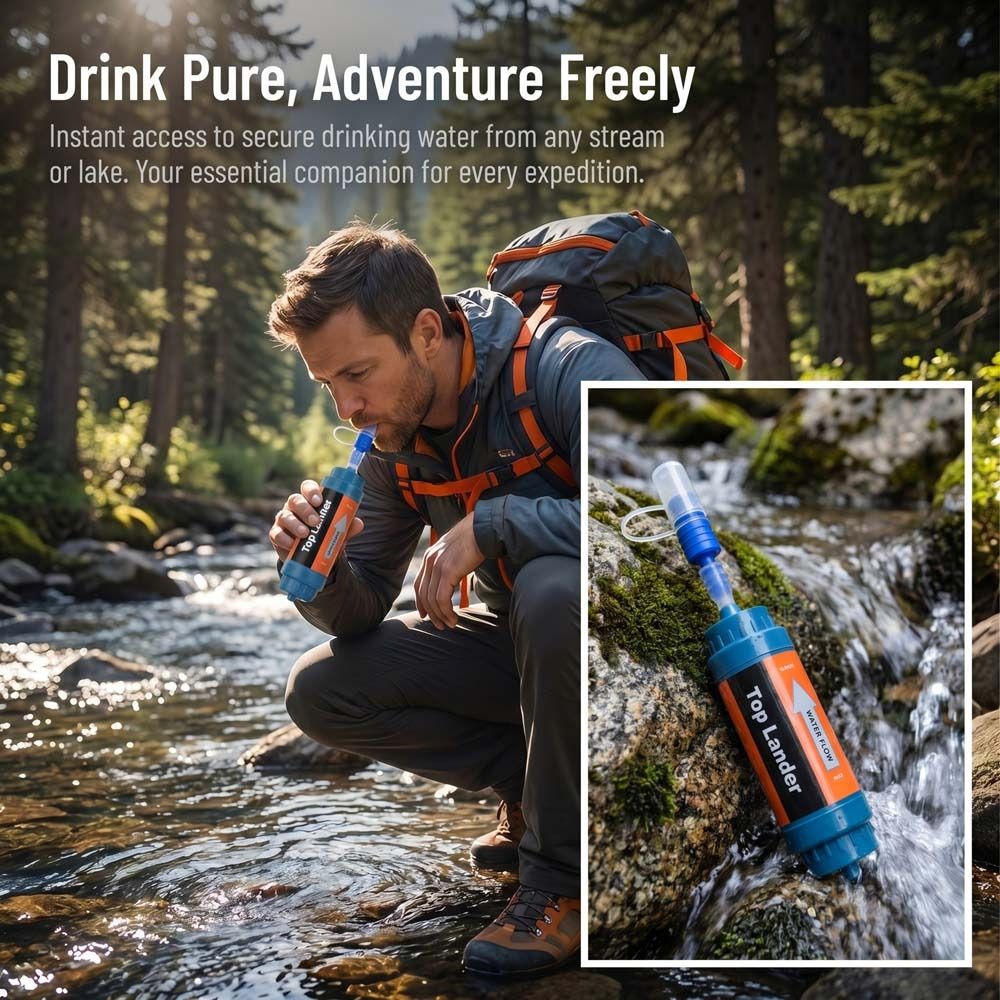 Mini Filtro Acqua Portatile a  - Water Purification Straw recensione e prezzo
