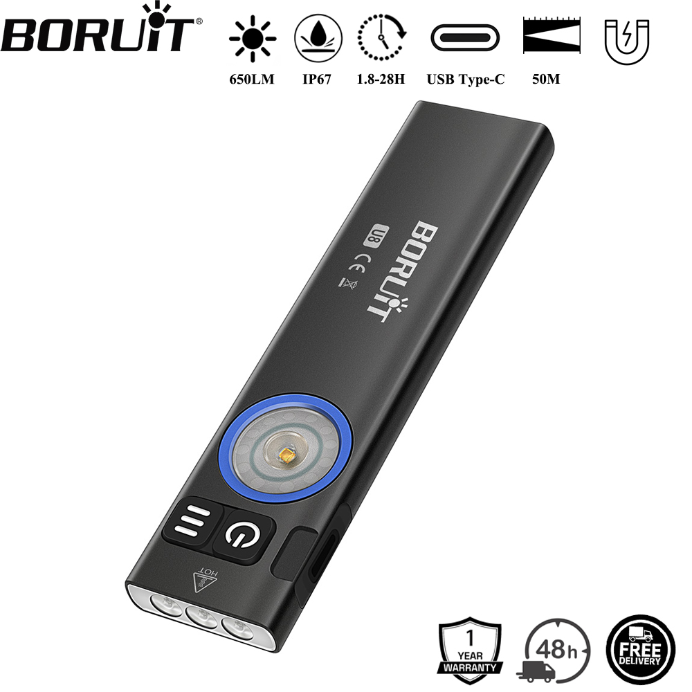 BORUiT U8 650LM EDC Torcia LED - Fishing Kit Compact recensione e prezzo