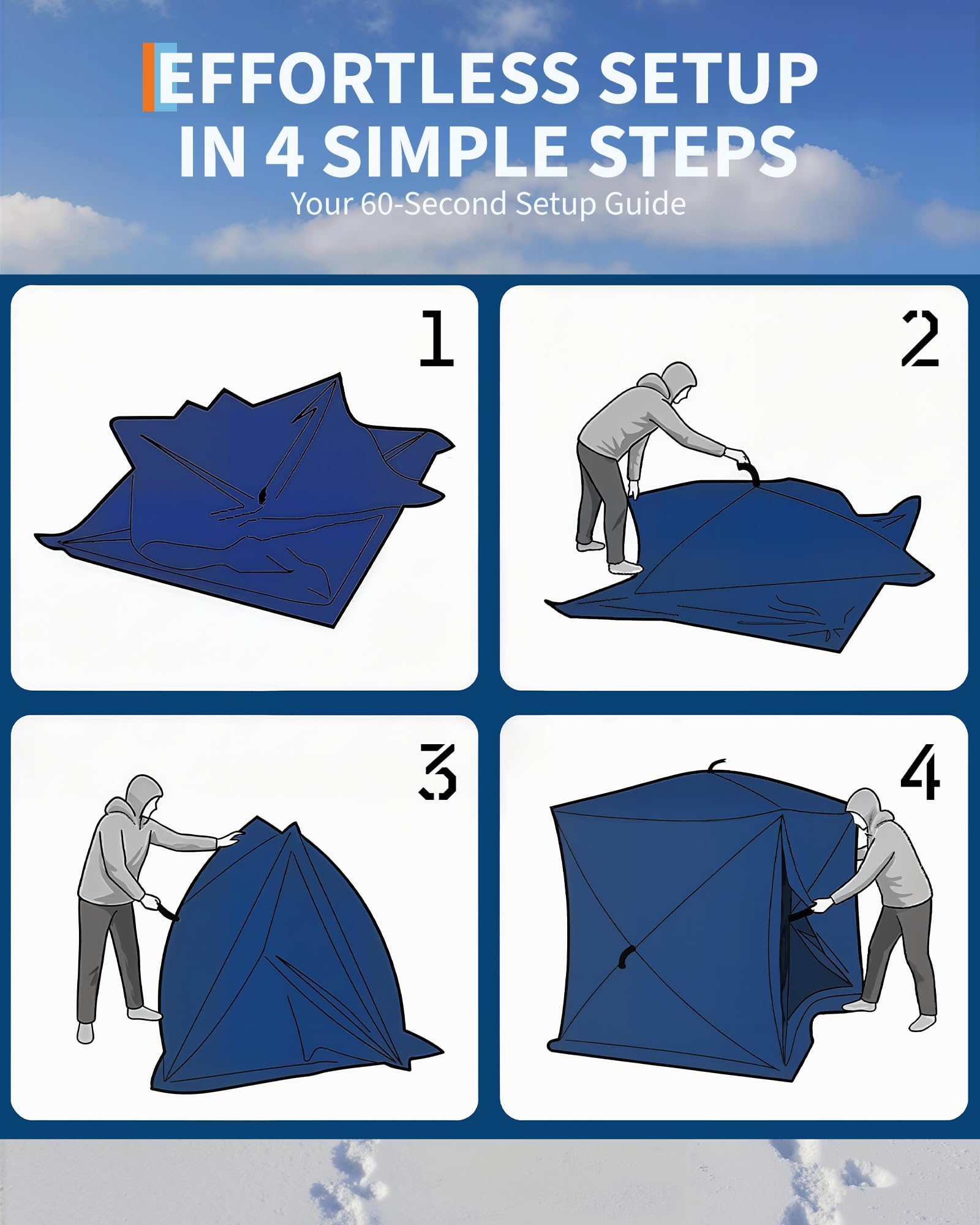 Tenda Pop-Up per Pesca sul Ghi - Emergency Mylar Tent recensione e prezzo