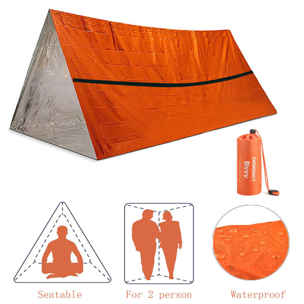 2 persone Rifugio di emergenza - Emergency Mylar Tent recensione e prezzo